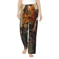 thumbnail image 1 of Bixox Women's Vintage Style Elk Patterned Pajama Pants Loungewear, 1 of 5