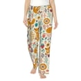 thumbnail image 1 of Bixox Women's Whimsical Fox Floral Garden Patterned Pajama Pants Loungewear, 1 of 1