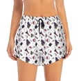 thumbnail image 1 of Bixox Women's Wine Glasses2 pattern 2 in 1 Running Shorts - Lightweight Athletic Workout Gym Yoga Shorts Liner with Pockets - XX-Large, 1 of 5