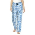 Bixox Women's Winter Paisley Pattern Patterned Pajama Pants Loungewear