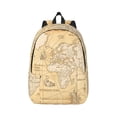 thumbnail image 1 of Bixox World Map Printing Canvas Backpack Lightweight Casual Travel Backpack School Backpack Fits 15.6 Inch Notebook, 1 of 3