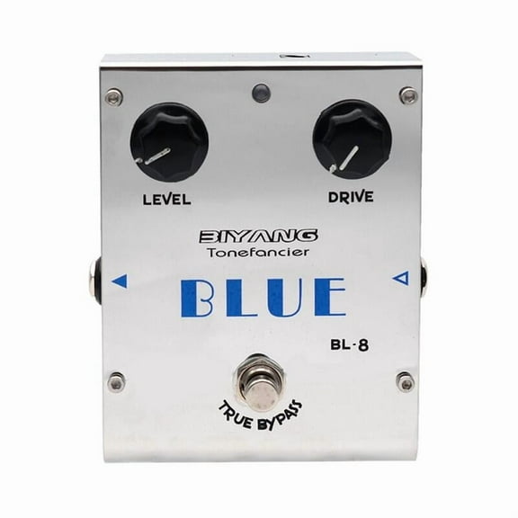Biyang ToneFancier BL-8 BLUE Overdrive Effect Electric Guitar Pedal True Bypass Design with Gold Pedal Connector