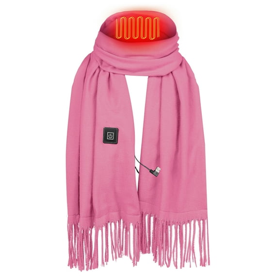 Biyreder Electric Heated Scarf Women USB Heating Scarf with Neck Heating Pad Washable Shawl Soft Warm Neck for Men