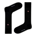 thumbnail image 1 of Biz Dots Men's Polka Dot Premium Dress Socks Black Love Sock Company (M), 1 of 5