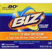 Biz Laundry Detergent Powder Booster, Stain & Odor Removal, 60 Ounces Pack of 24
