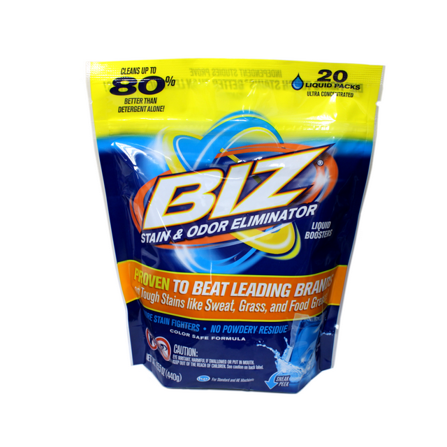 Biz Liquid Boosters Stain and Odor Eliminator, 20 Loads