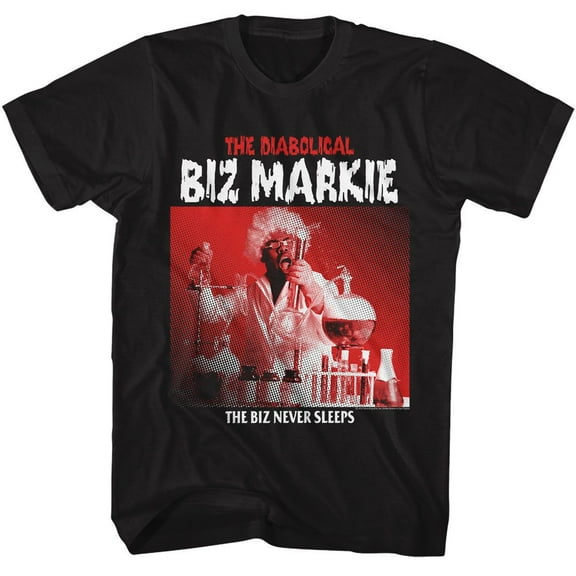 Biz Markie The Biz Never Sleeps Black Adult T-Shirt