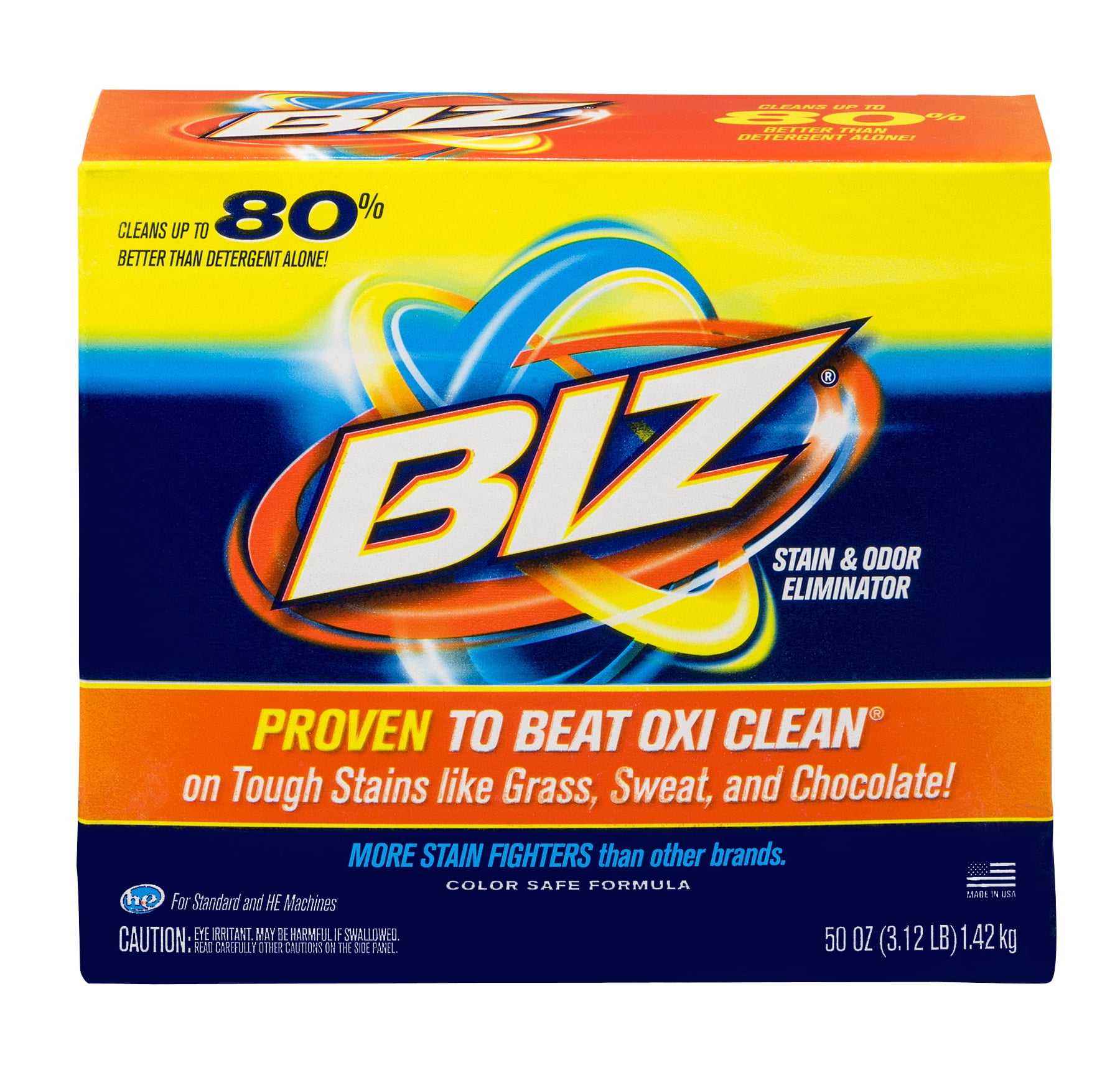 Biz Powder Stain and Odor Eliminator, 50 Oz