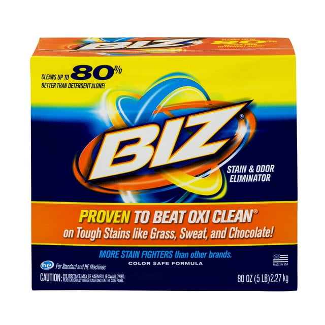 Biz Powder Stain and Odor Eliminator, 80 Oz