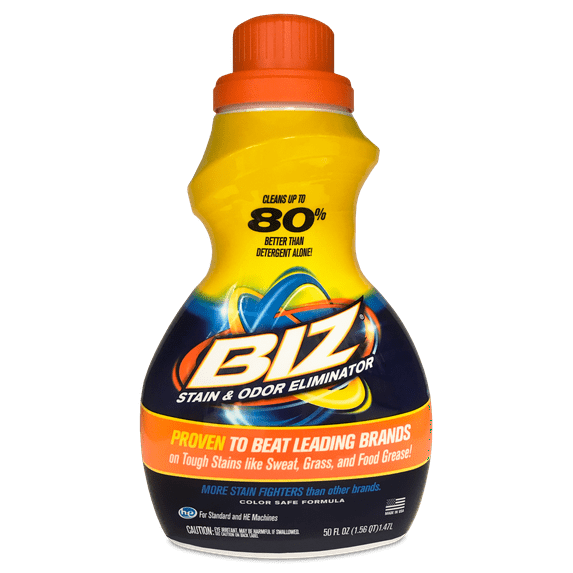 Biz Stain & Odor Eliminator Liquid, 50 Fluid Ounce