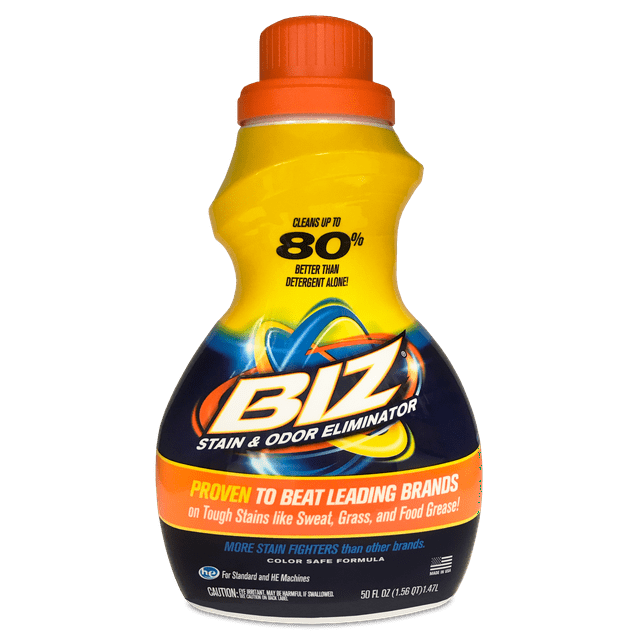 Biz Stain & Odor Eliminator Liquid, 50 Fluid Ounce