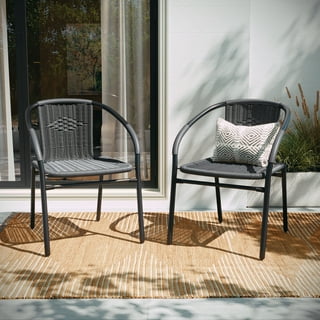 Rattan Dining Chairs in Shop by Material Gray Walmart