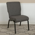 thumbnail image 1 of BizChair 20.5 in. Charcoal Gray Molded Foam Church Chair, 1 of 14