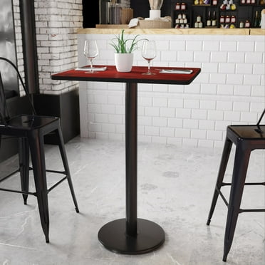 30'' Round Laminate Table Top with 18'' Round Table Height Base