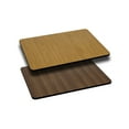 thumbnail image 1 of BizChair 24'' x 30'' Rectangular Table Top with Natural or Walnut Reversible Laminate Top, 1 of 2