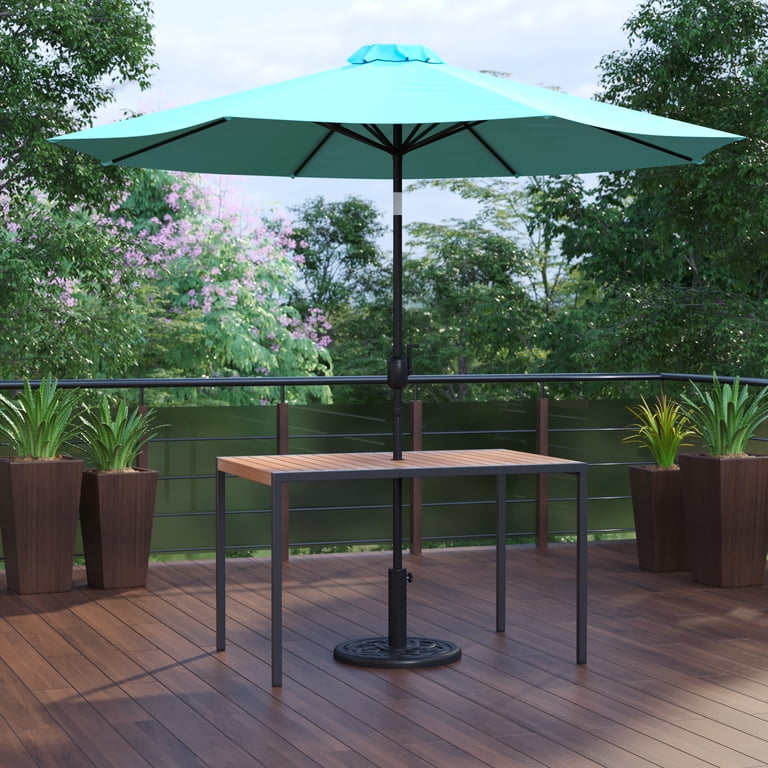 10 ft outdoor patio cantilever offset umbrella 10 Feet Offset Hanging Umbrella Base Patio Cantilever Umbrella main image 1