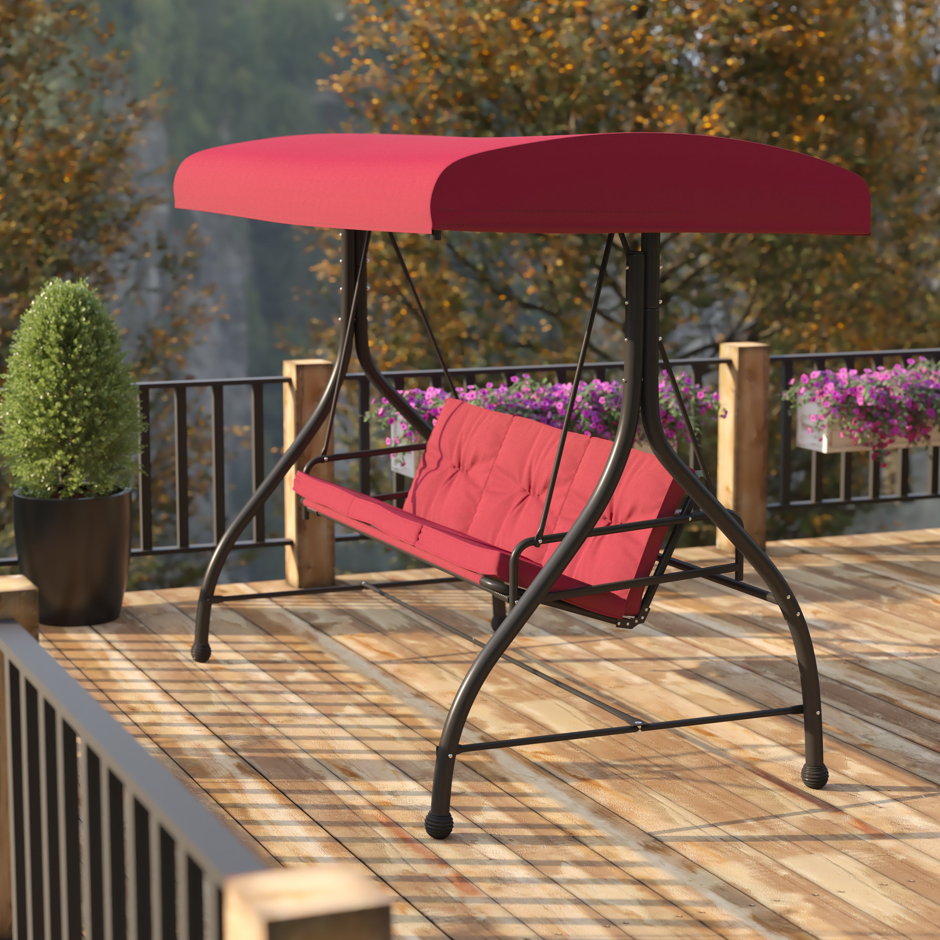 Outdoor swing bed cushions hot sale