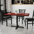 thumbnail image 1 of BizChair 30'' x 48'' Rectangular Mahogany Laminate Table Top with 23.5'' x 29.5'' Table Height Base, 1 of 4
