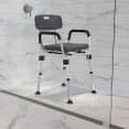 thumbnail image 1 of BizChair 300 Lb. Capacity, Adjustable Gray Bath & Shower Chair with Depth Adjustable Back, 1 of 18