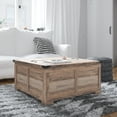 thumbnail image 1 of BizChair 35.75" Farmhouse Storage Coffee Table with Hinged Lift Top, Large Coffee Table with Hidden Storage, Gray Wash, 1 of 12