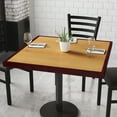 thumbnail image 1 of BizChair 36'' Square 2-Tone High-Gloss Cherry / Mahogany Resin Table Top with 2'' Thick Drop-Lip, 1 of 10