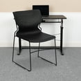 thumbnail image 1 of BizChair 5 Pack 661 lb. Capacity Black Full Back Stack Chair with Black Powder Coated Frame, 1 of 14
