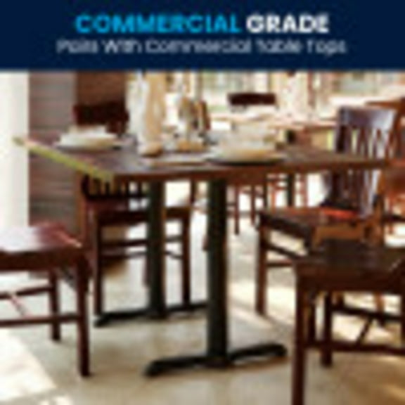 BizChair 5'' x 22'' Restaurant Table T-Base with 3'' Dia. Table Height Column