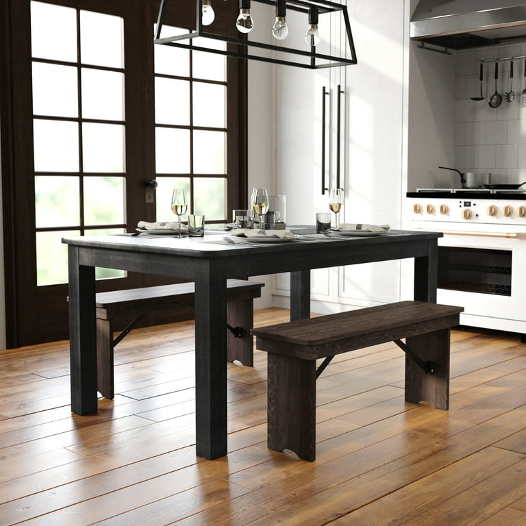 Black wash 2024 dining table