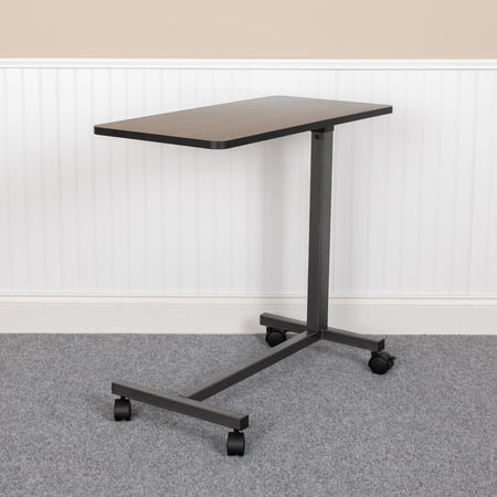 BizChair Adjustable Overbed Table with Wheels for Home and Hospital
