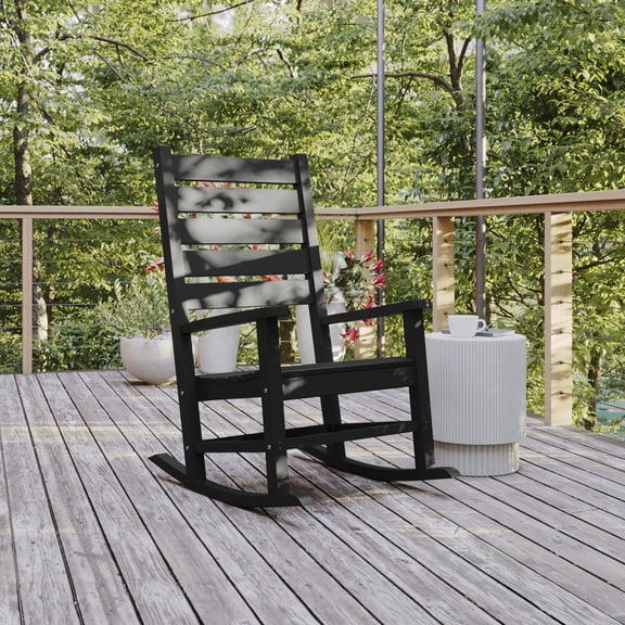 BizChair All Weather Plastic Polythelene Rocking Chair