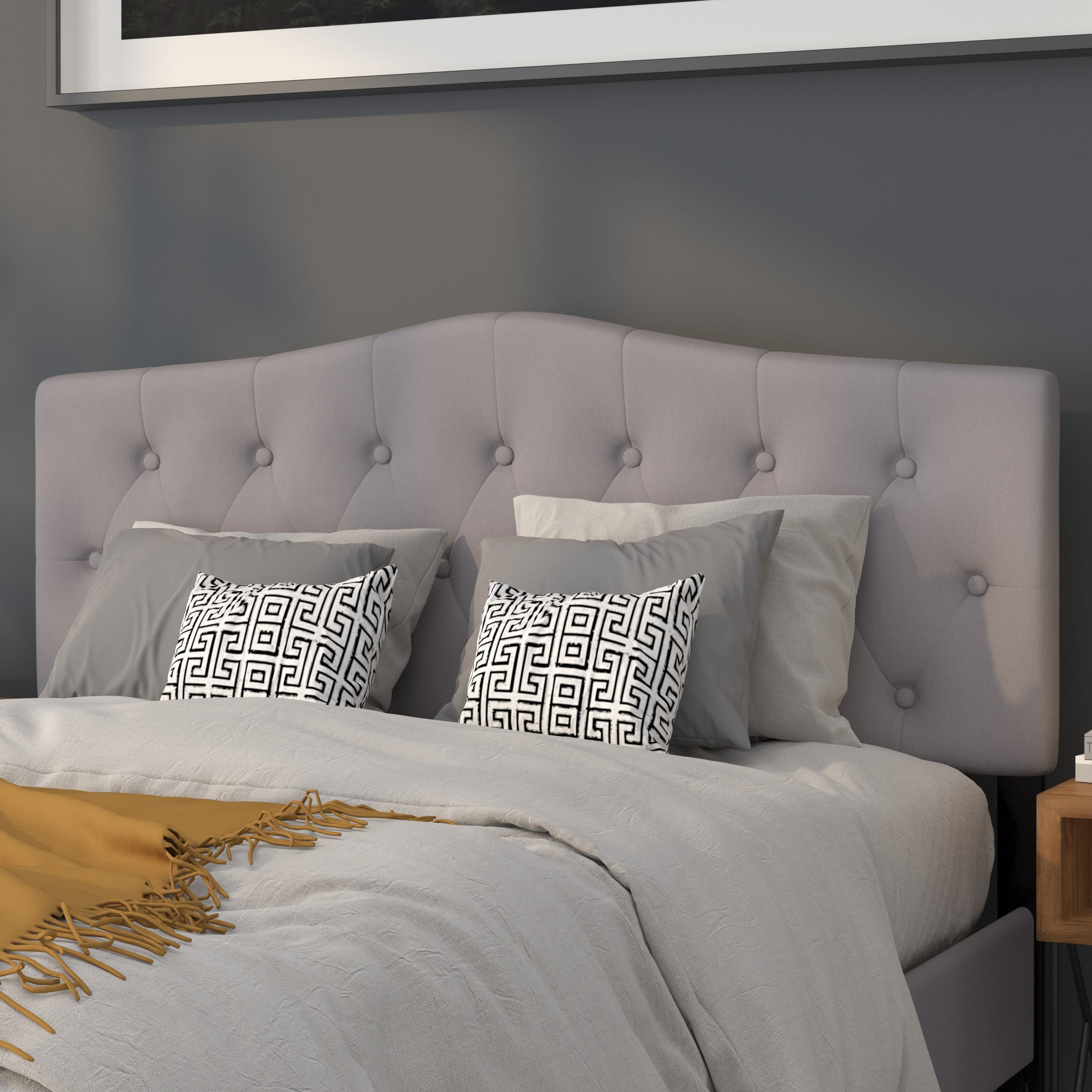 Arched 2024 upholstered headboard