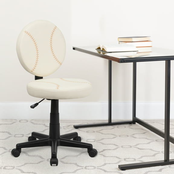 BizChair Baseball Swivel Task Office Chair