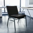 thumbnail image 1 of BizChair Big & Tall 1000 lb. Rated Black Fabric Stack Chair, 1 of 12