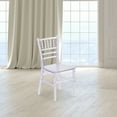 thumbnail image 1 of BizChair Child’s Transparent Crystal Resin Party and Event Chiavari Chair for Commercial & Residential Use, 1 of 11