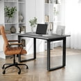 thumbnail image 1 of BizChair Commercial 48x30 Conference Table with 1" Thick Double Sided Laminate Table Top with PVC Edging and Heavy Duty U-Frame Steel Base, Gray Oak, 1 of 11