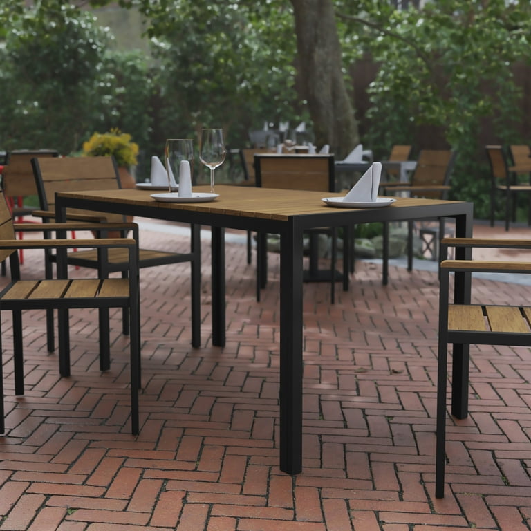 BizChair Commercial Grade Outdoor Dining Table 55