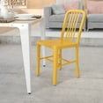 thumbnail image 1 of BizChair Commercial Grade Yellow Metal Indoor-Outdoor Chair, 1 of 12