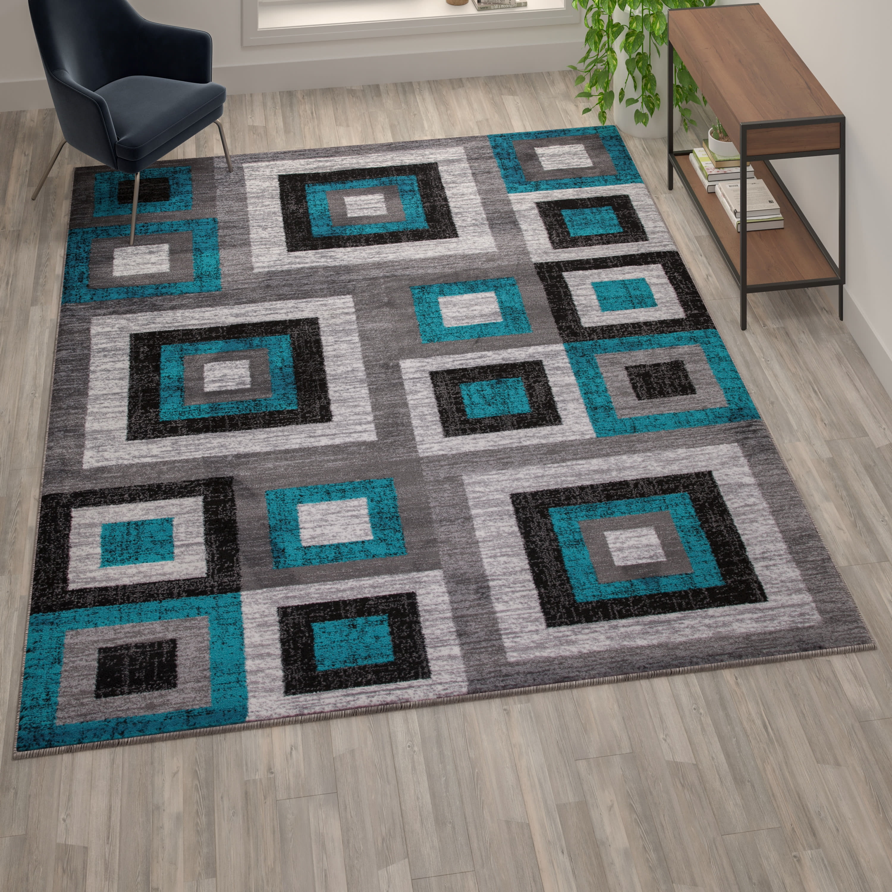 8 X 10 Turquoise Rug