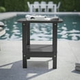 thumbnail image 1 of BizChair HDPE 2-Tier Adirondack Side Table - All-Weather - Indoor/Outdoor Black, 1 of 10