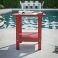 thumbnail image 1 of BizChair HDPE 2-Tier Adirondack Side Table - All-Weather - Indoor/Outdoor Red, 1 of 10