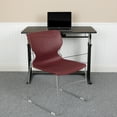 thumbnail image 1 of BizChair HERCULES Series 5 Pack 661 lb. Capacity Burgundy Full Back Stack Chair with Gray Powder Coated Frame, 1 of 13
