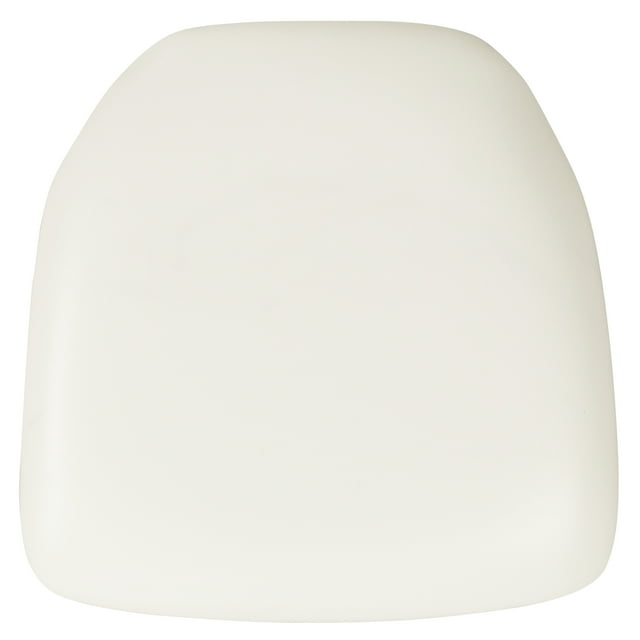 BizChair Hard White Vinyl Chiavari Chair Cushion