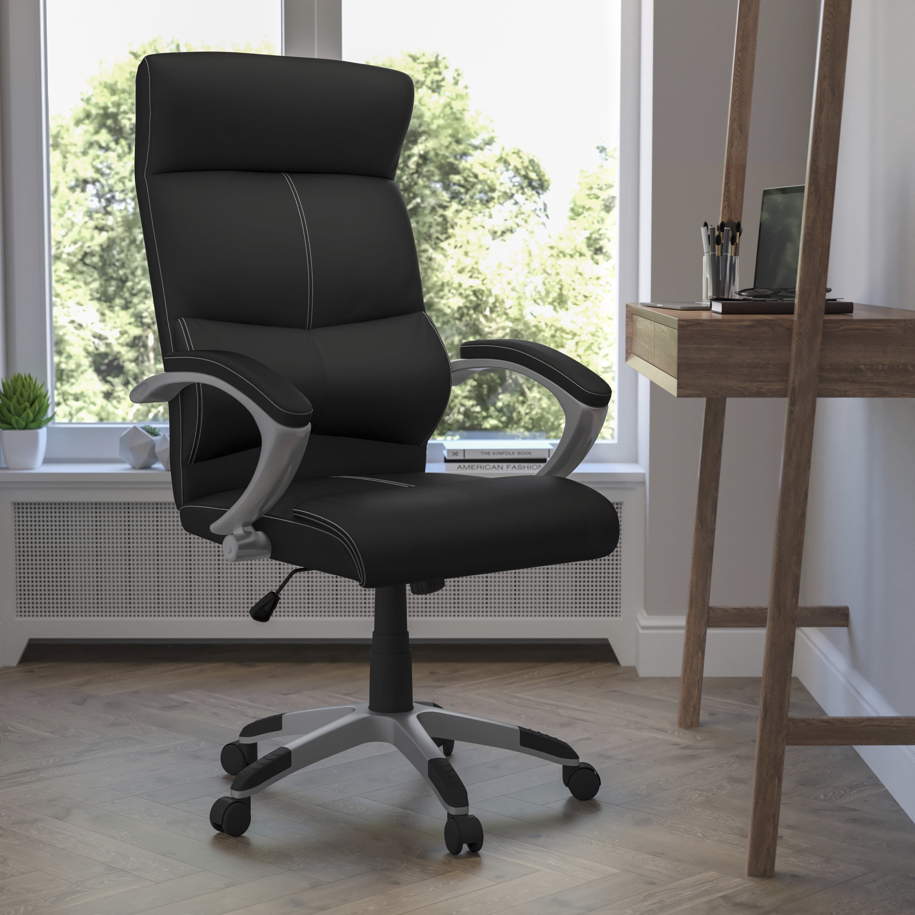High Back Black LeatherSoft Executive Swivel Office Chair
