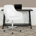 thumbnail image 1 of BizChair Home and Office Mid-Back Chair in White LeatherSoft, 1 of 8