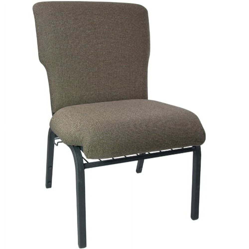 BizChair Jute Church Chair 21 in. Wide