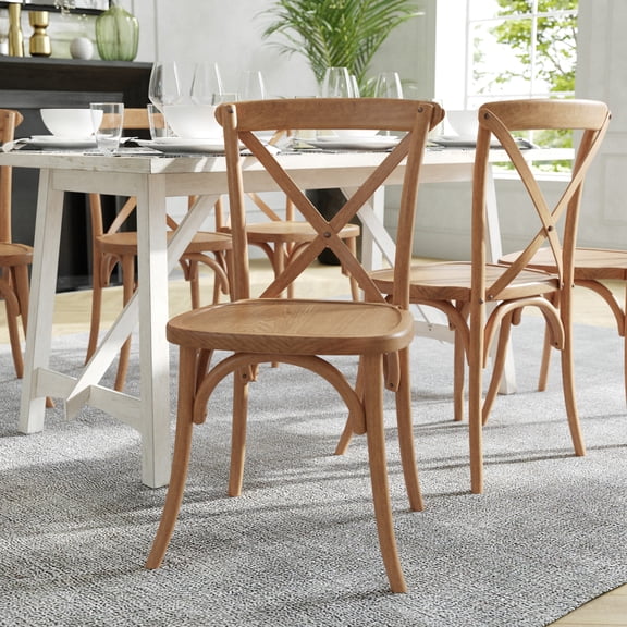 BizChair Light Brown X-Back Chair