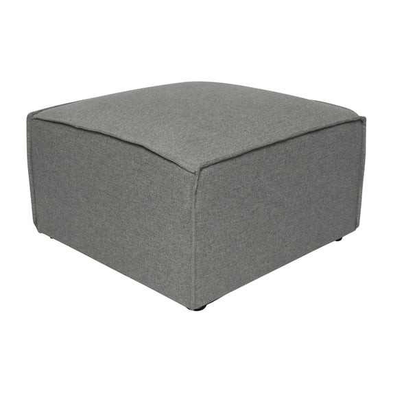 BizChair Luxury Modular Sectional Sofa, Ottoman Seat, Dark Gray