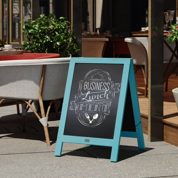 BizChair Magnetic Two-Sided A-Frame Chalkboard Sign
