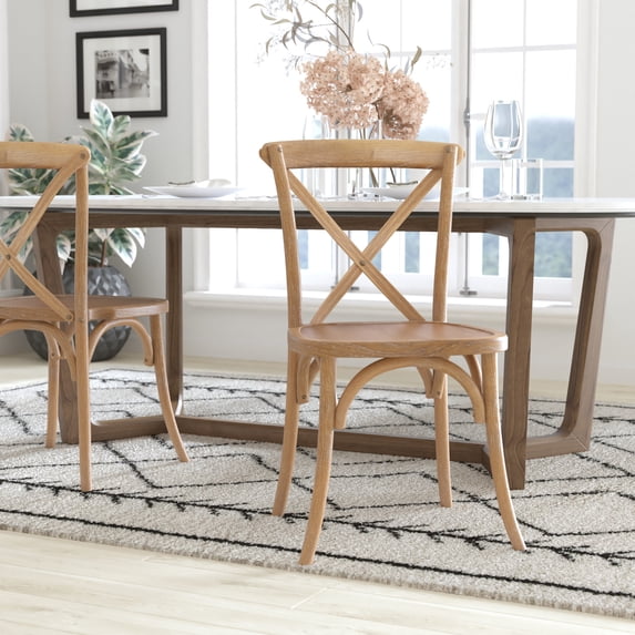 BizChair Medium With White Grain X-Back Chair