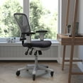 thumbnail image 1 of BizChair Mesh Mid Back Desk Chair with Adjustable Arms, Dark Gray, 1 of 9